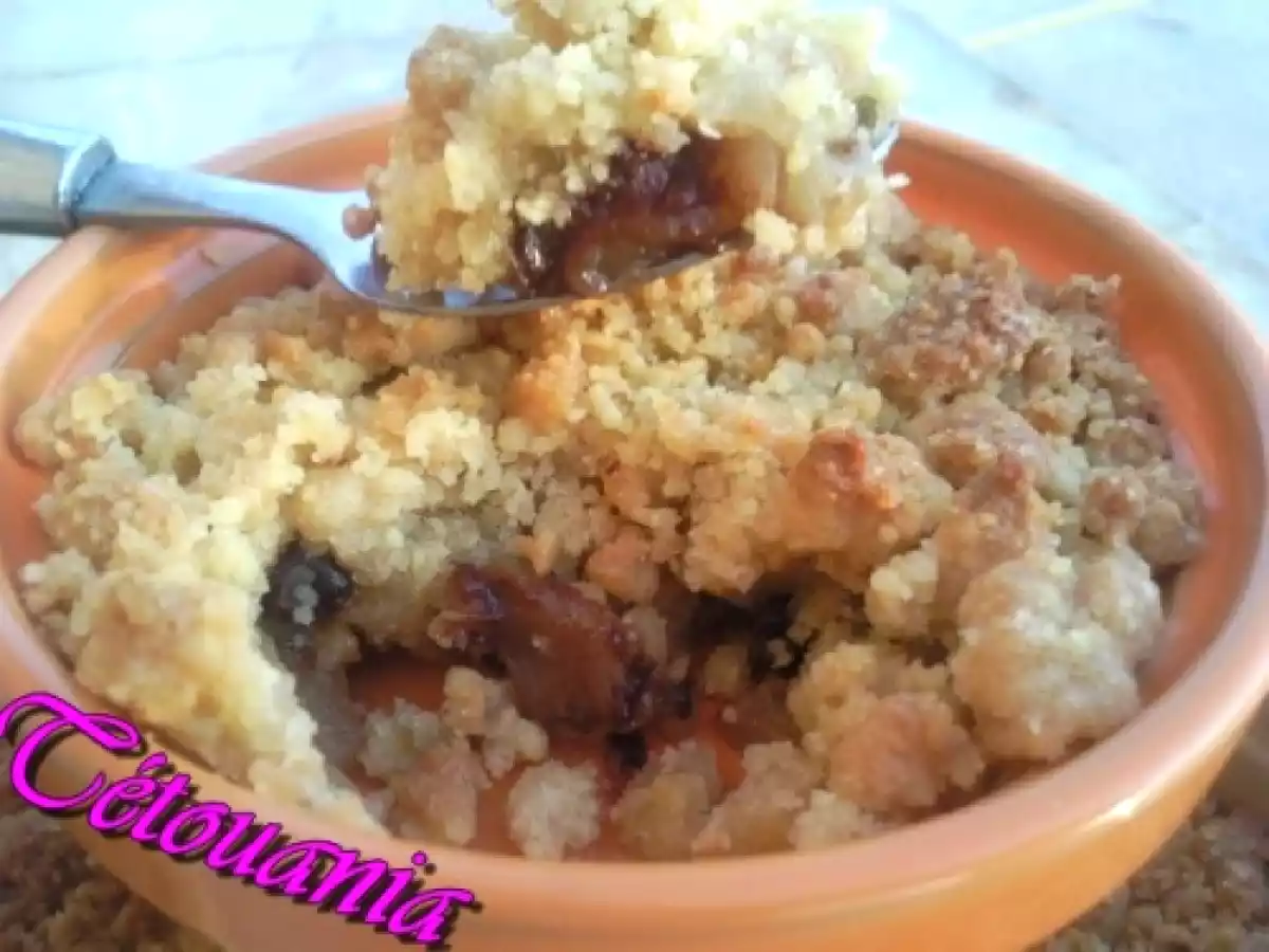 Crumble pomme au chocolat