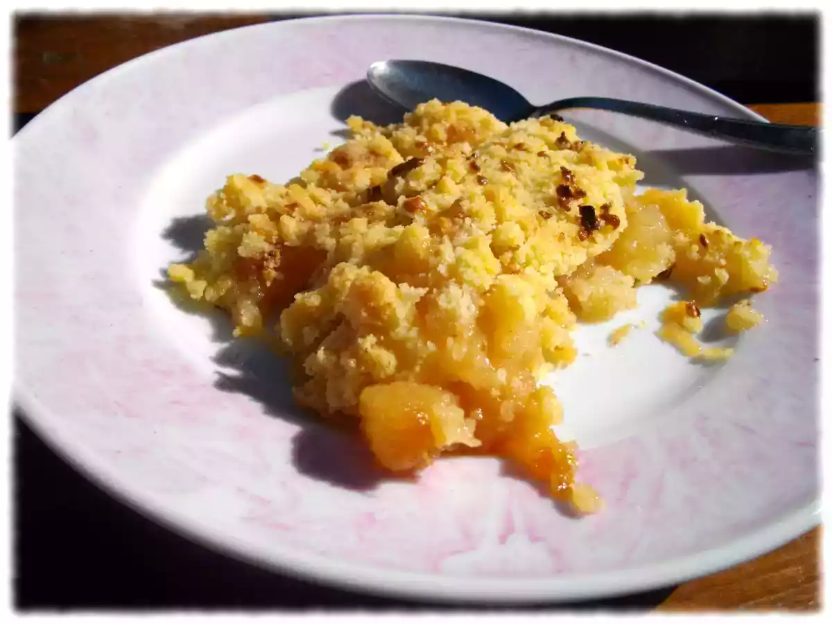 Crumble pomme-pêche - photo 2