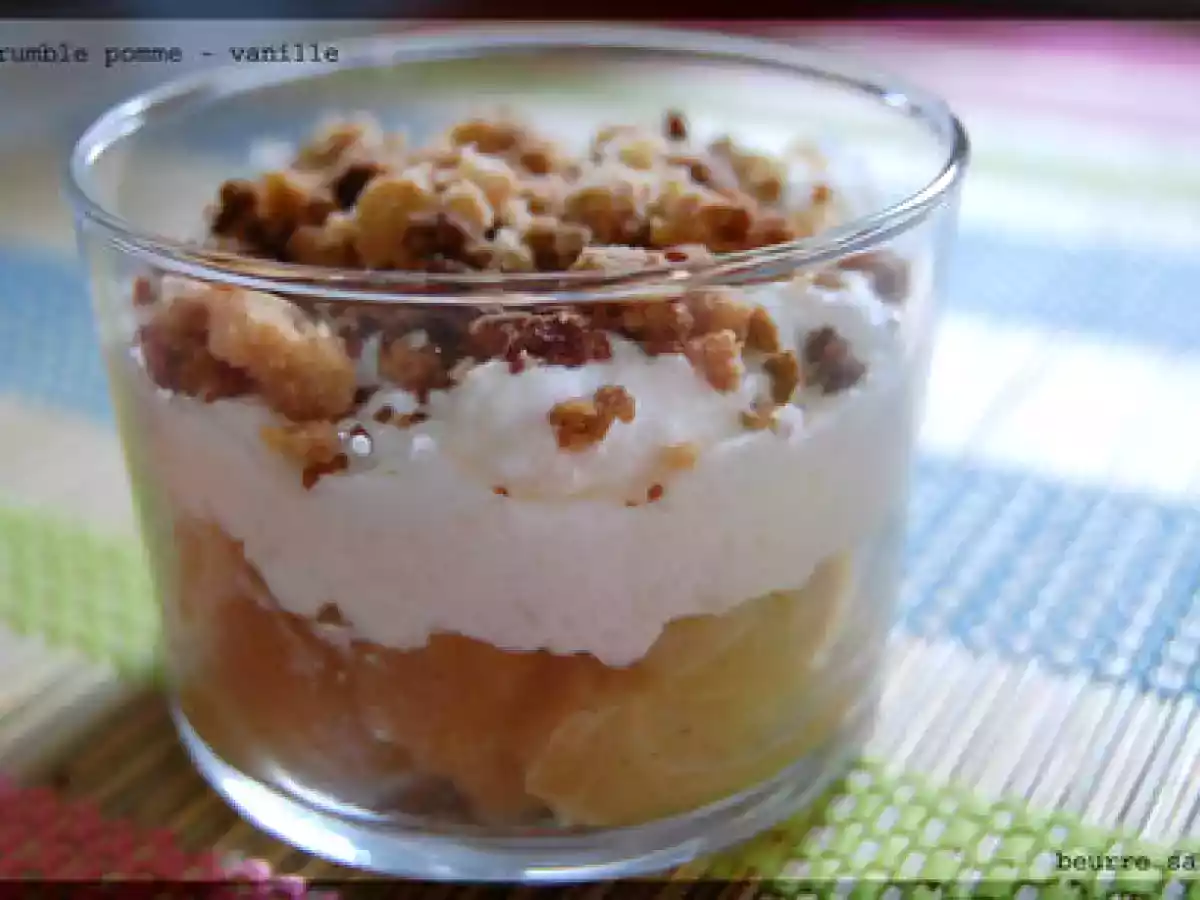 Crumble pomme- vanille