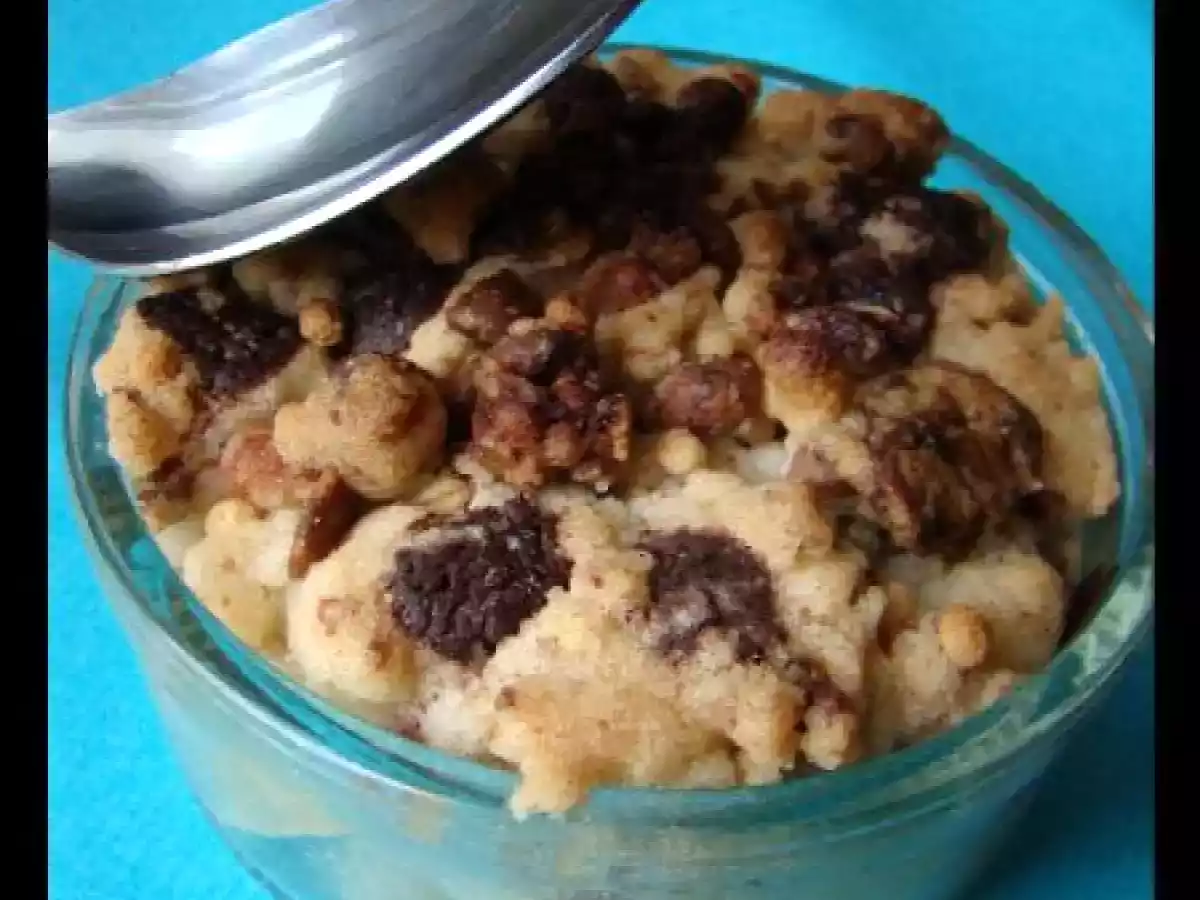 Crumble Pommes Bananes au Muesli, riz et Quinoa, Eclats de Chocolat et noix de cajou - photo 2