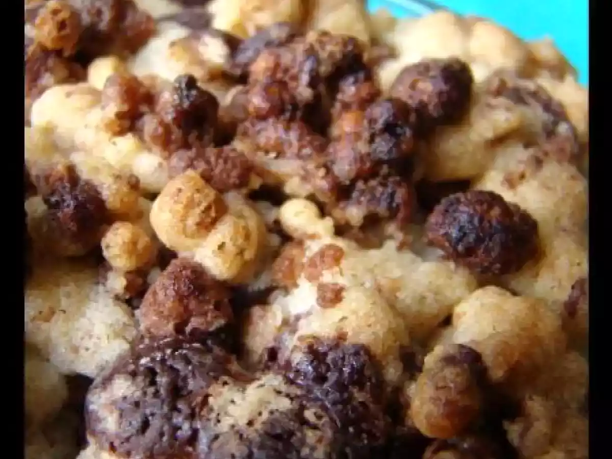 Crumble Pommes Bananes au Muesli, riz et Quinoa, Eclats de Chocolat et noix de cajou - photo 3