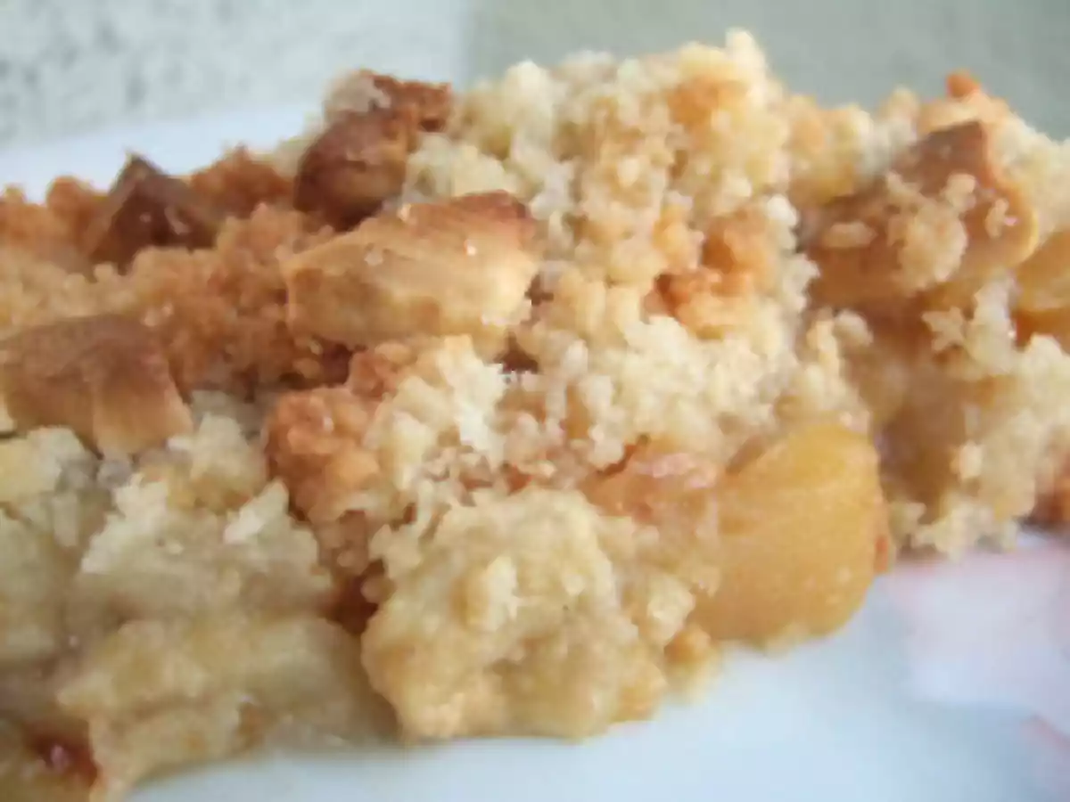 Crumble pommes bananes coco au chocolat blanc - photo 2