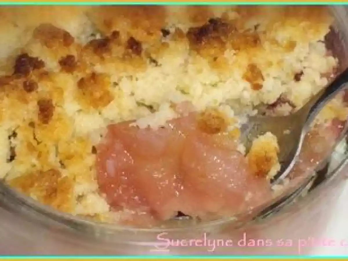 Crumble pommes noix de coco amandes