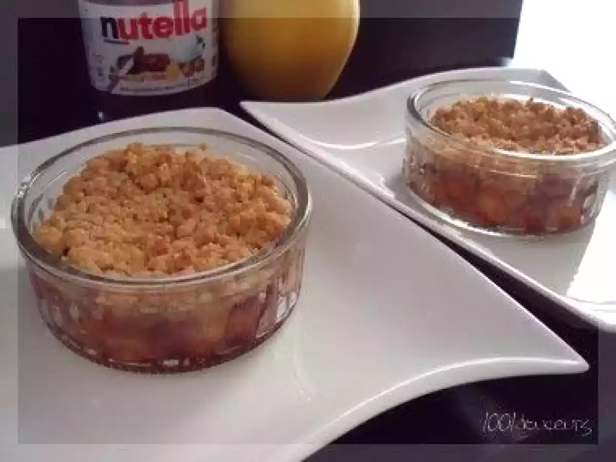Crumble pommes & nutella bien croquant!