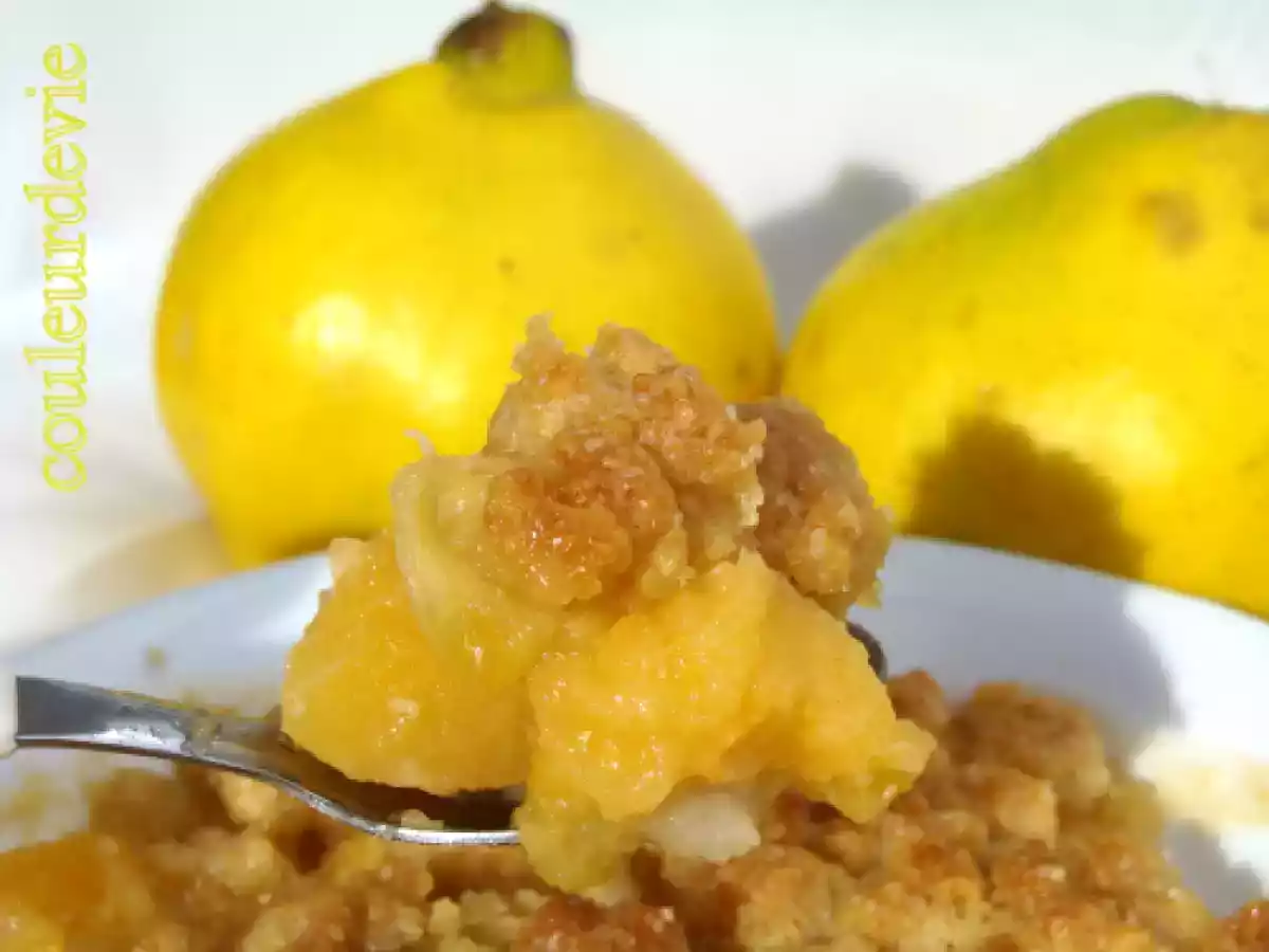Crumble pommes, poires et coings - photo 2