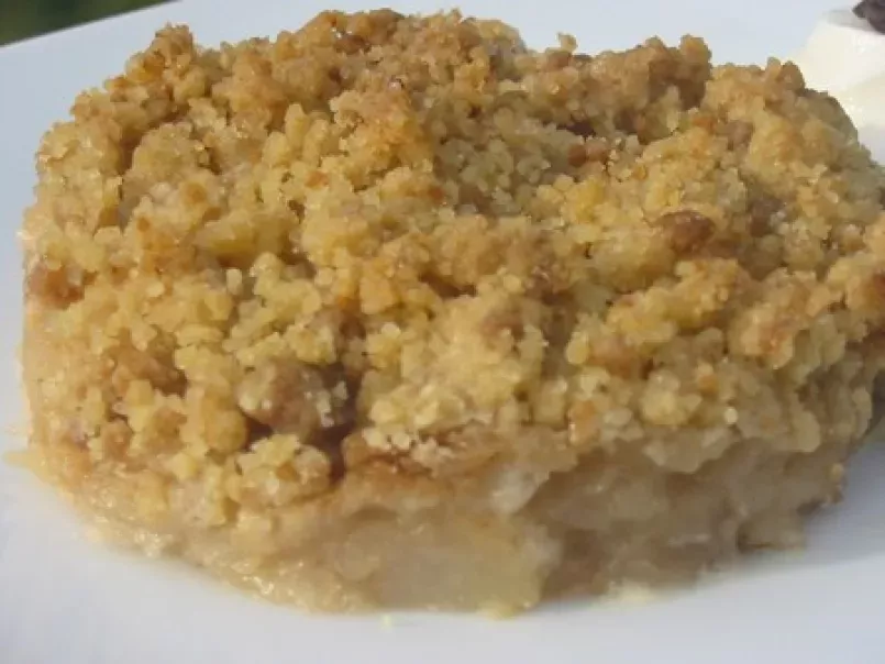 Crumble pommes poires speculoos