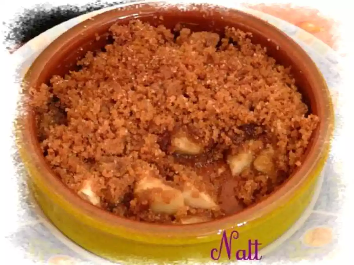 Crumble pommes spéculoos