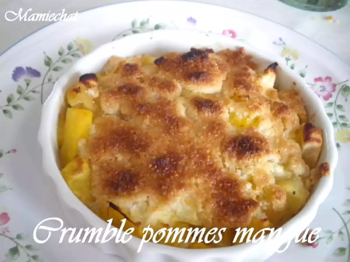 Crumble pommes/mangue