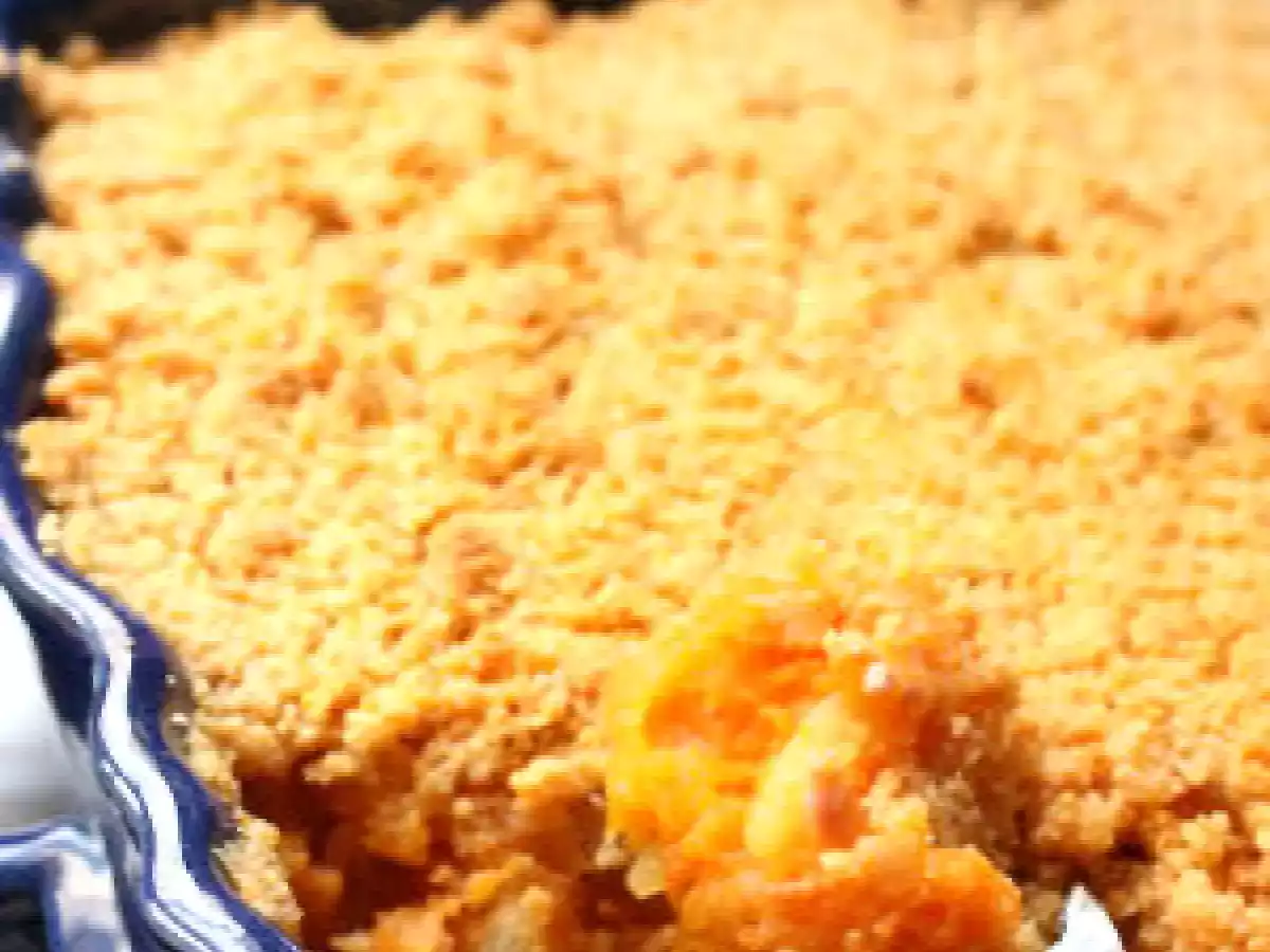 Crumble salé au potiron, pomme de terre, comté et lardons - photo 3