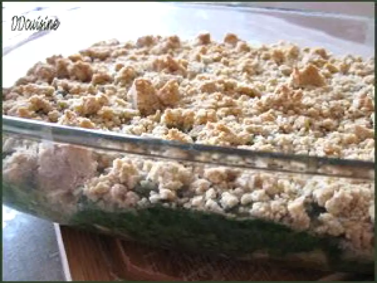 Crumble salé dinde - épinard cro cro bon