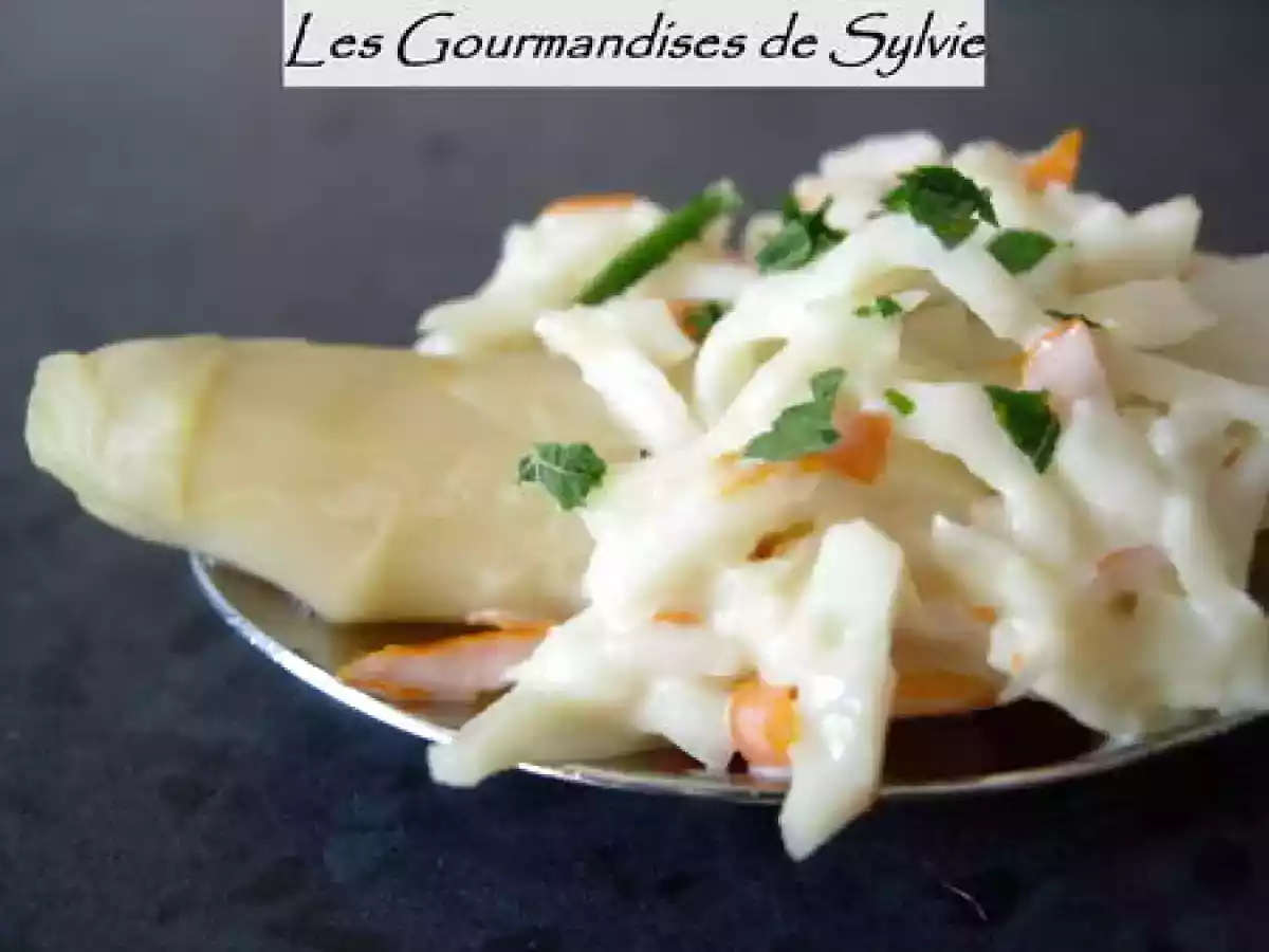 Cuillère à la Chair de Crabe sur Pointe d'Asperge - photo 2