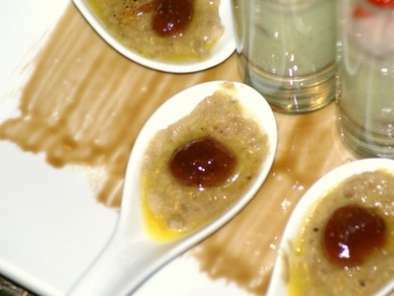 Cuillères de crème brulée au foie gras et à la figue - photo 2