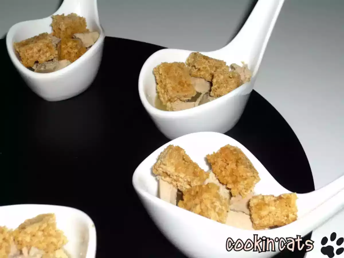 CUILLERES DE FOIE GRAS AUX POMMES