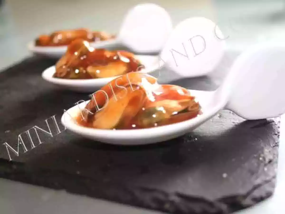 CUILLERES DE MOULES A L'ESCABECHE