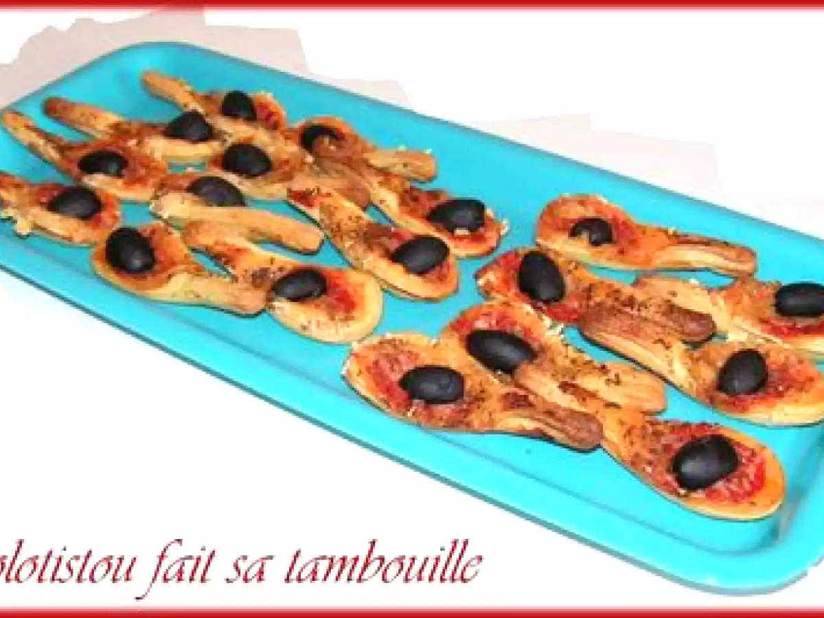 Cuillères feuilletées façon PIZZA