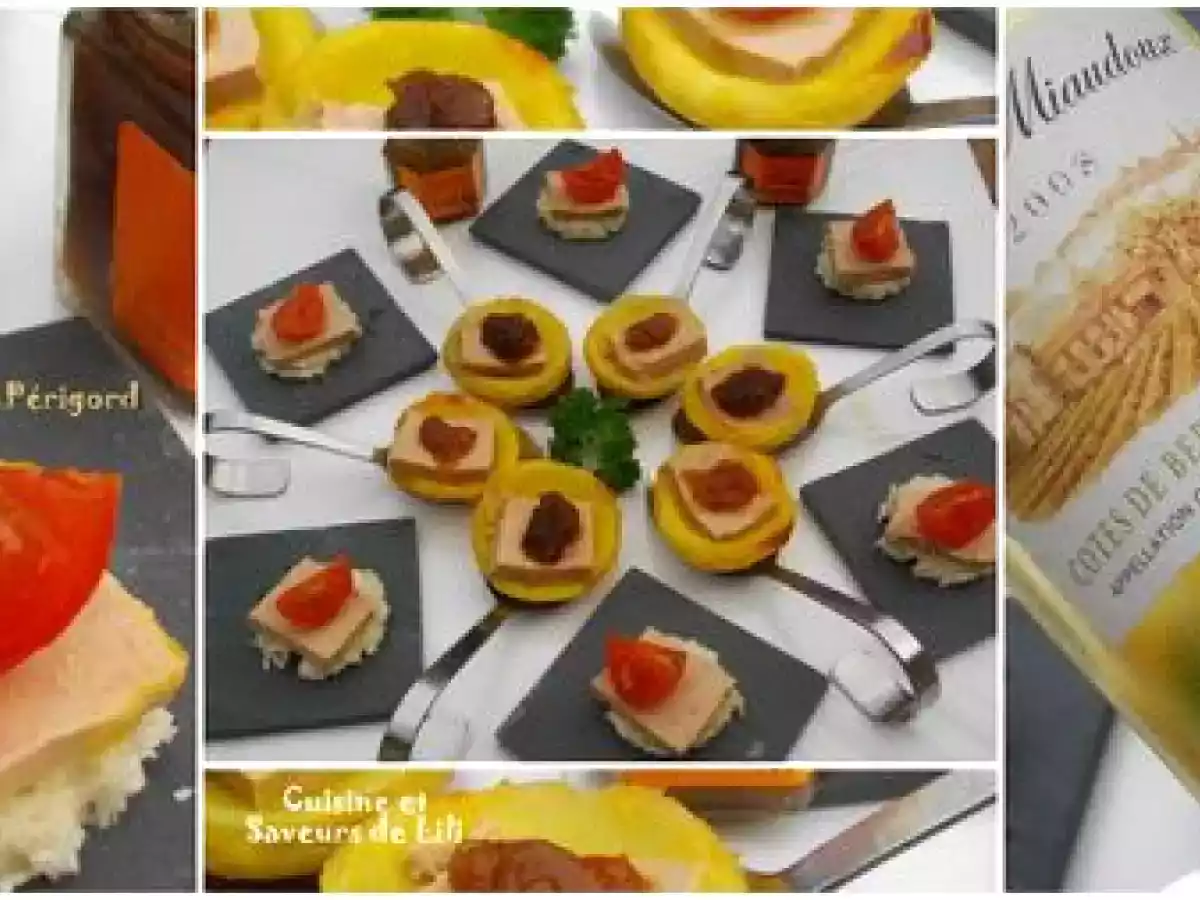 Cuillères gourmandes au foie gras