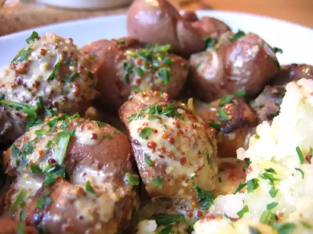 Cuisine de bistro: rognon de veau à la moutarde - Bistroküche: Kalbsnieren in Senfsauce - photo 2
