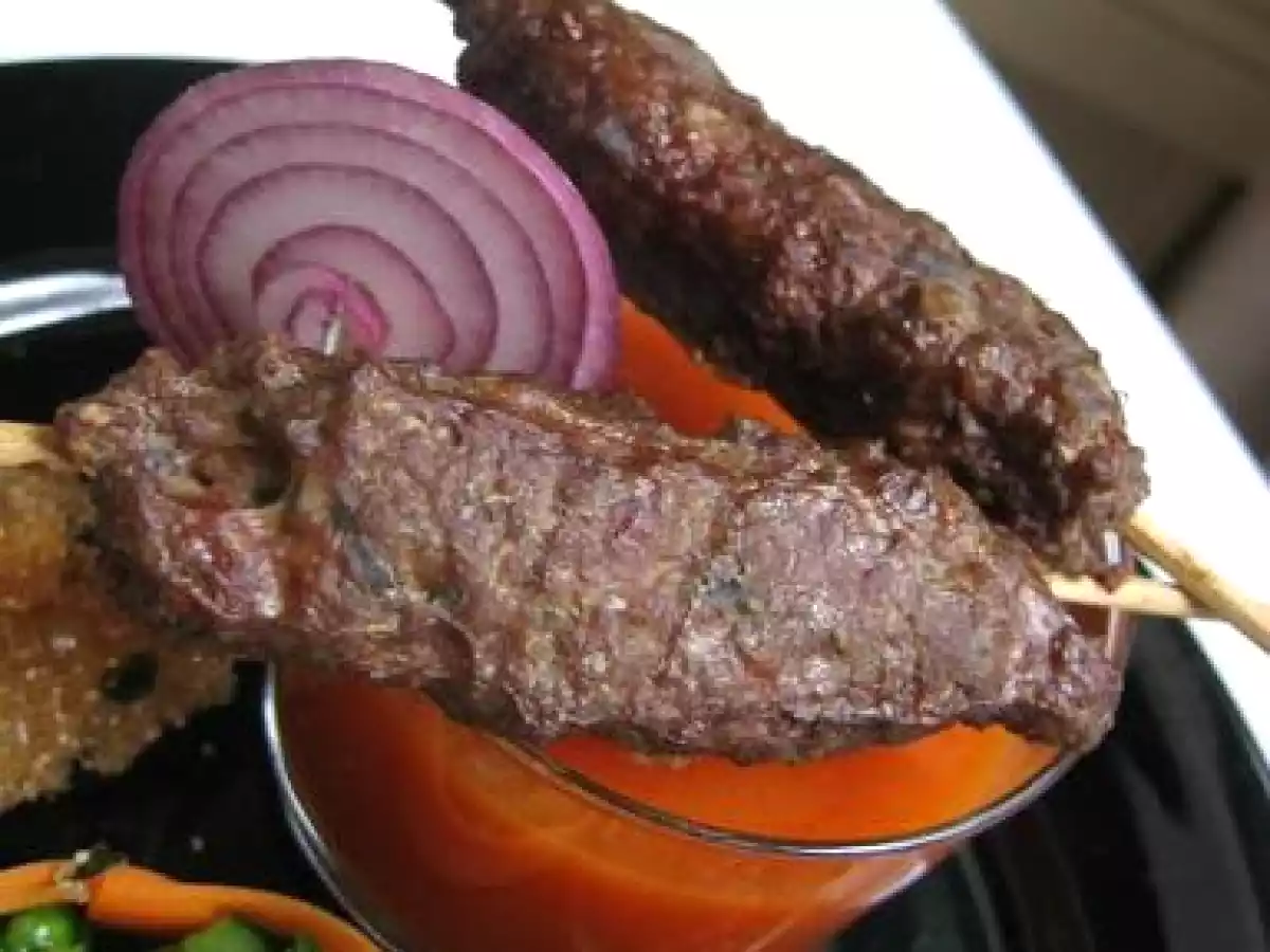 Cuisine fusion, cuisine du soleil (1) : brochettes de boeuf façon gyros