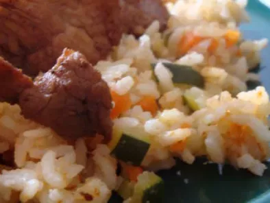 Cuisiner au rice cooker ... ou le riz coco et porc mariné