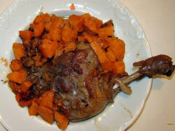 Cuisse De Canard Mijotees Aux Patates Douces