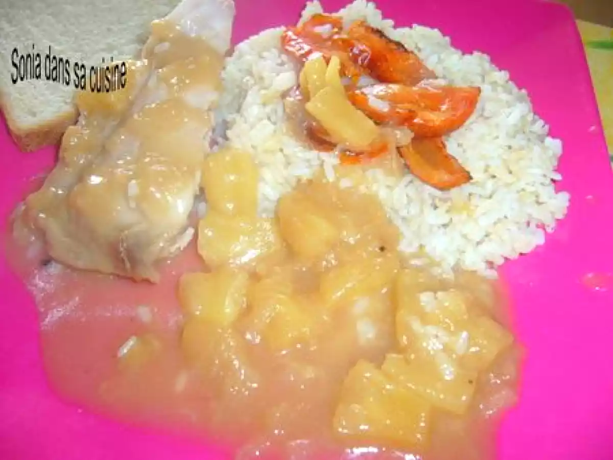 CUISSE DE DINDE A L ANANAS