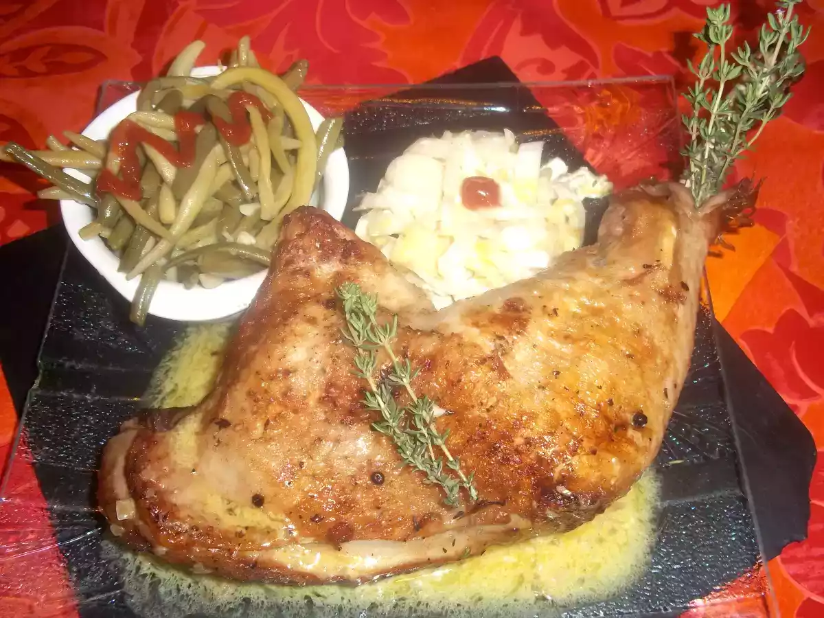 Cuisse de dinde au thym et épice d'orient !!!