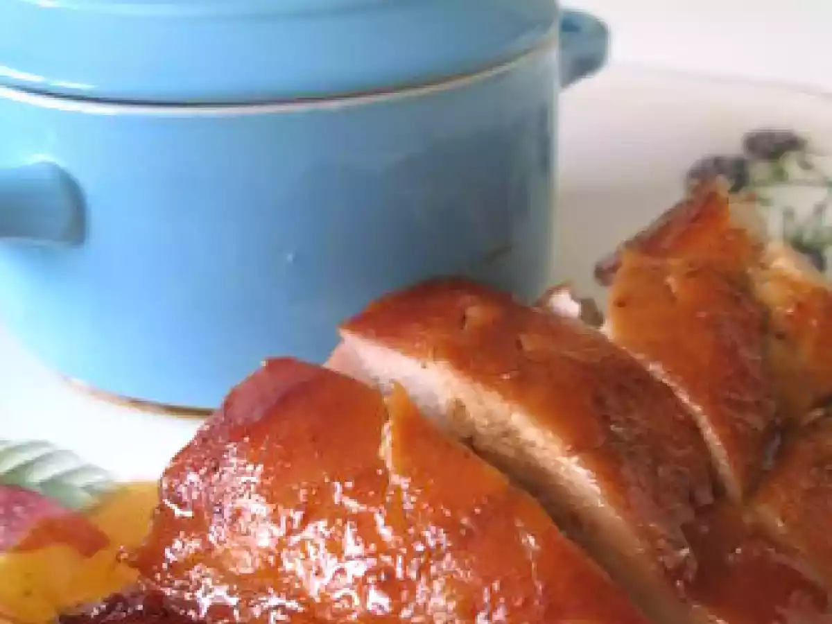 Cuisse de dinde laquée au miel...