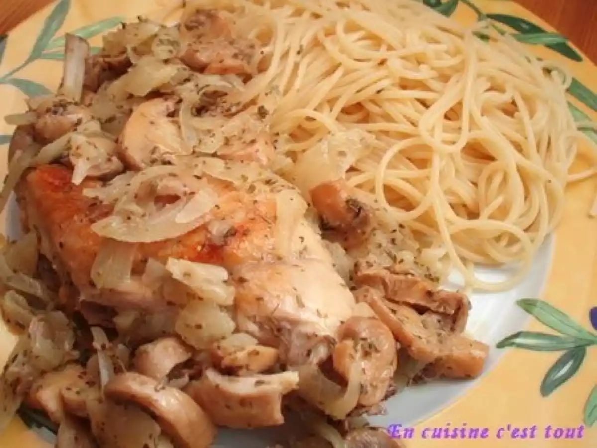 Cuisse de lapin aux champignons