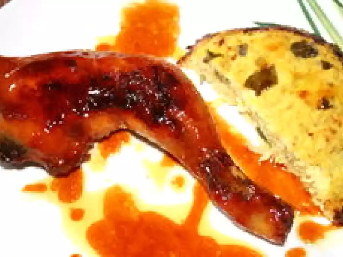 Cuisse de poulet caramélisée au miel épicé