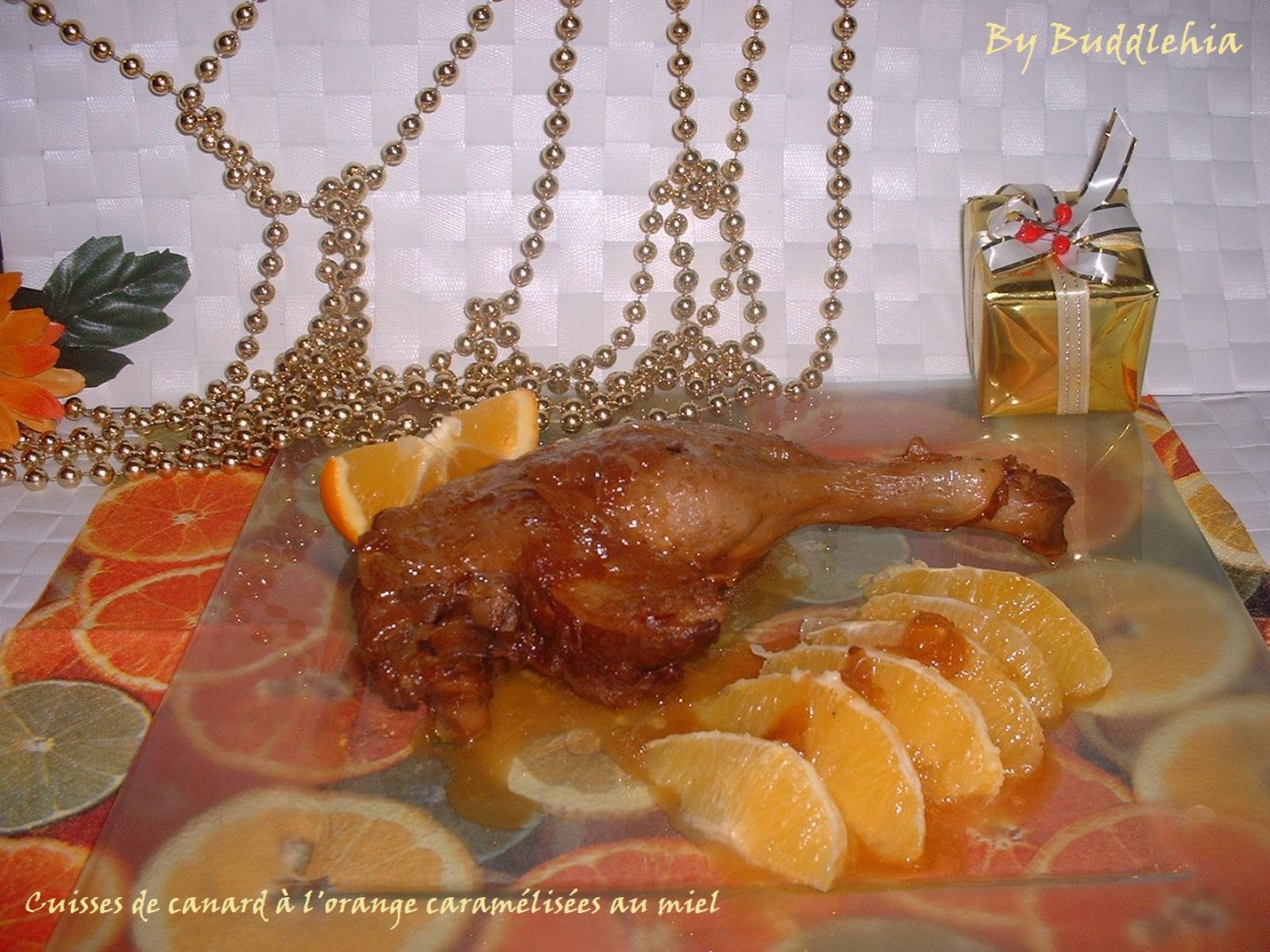 Recette de cuisses de canard à l'orange au miel