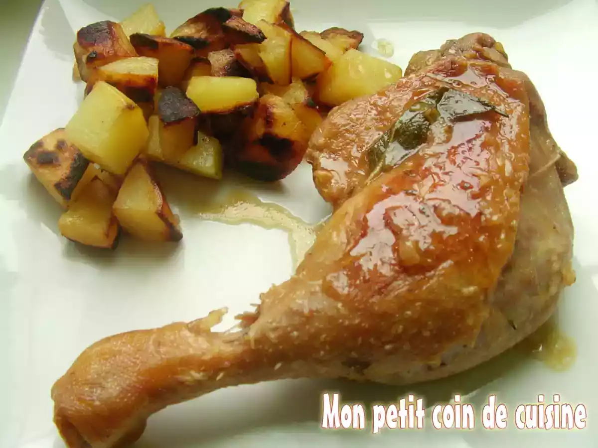 Cuisses de canard à la bière et aux herbes sans lait