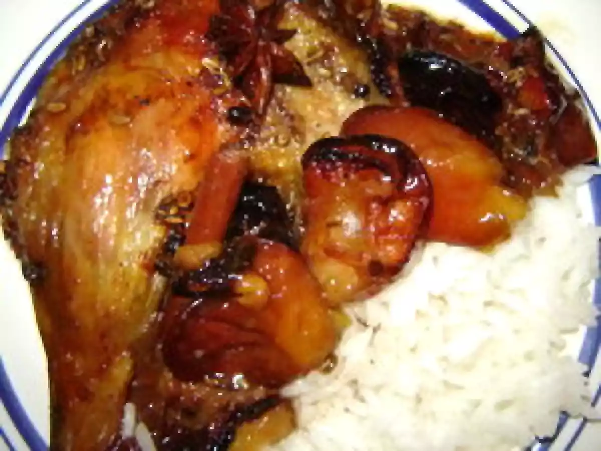 Cuisses de canard, à la prune et à l'anis doux (Jamie Oliver)