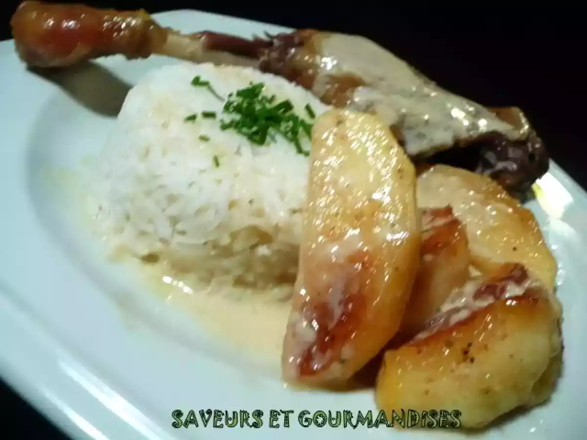 Cuisses de canard aux pommes et sirop d'érable. - photo 3