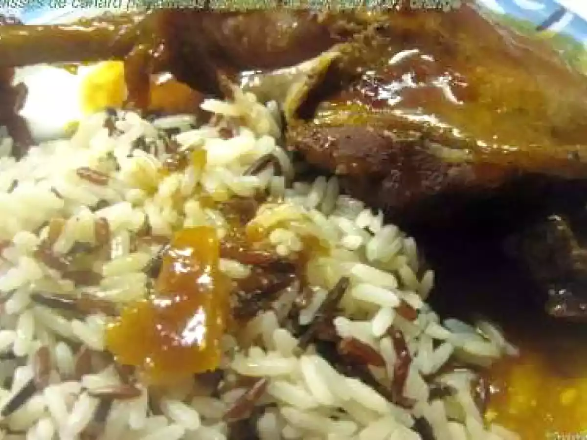 Cuisses de canard parfumées au poivre de sichuan et à l' orange