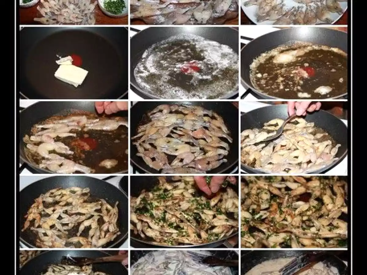 cuisses de grenouilles persillées a la créme