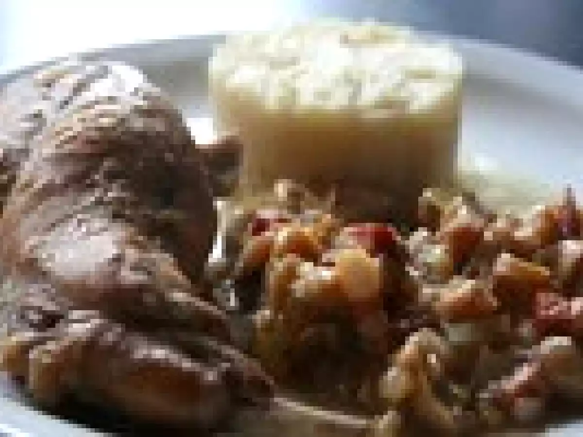 Cuisses de lapin au cidre et champignons