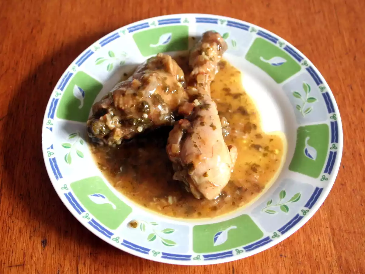 Cuisses de poulet au cidre