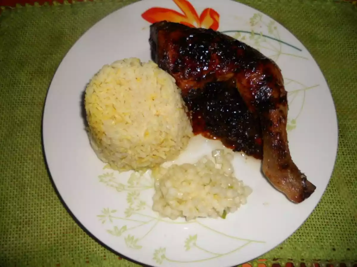 Cuisses de poulet au miel et vinaigre basalmique