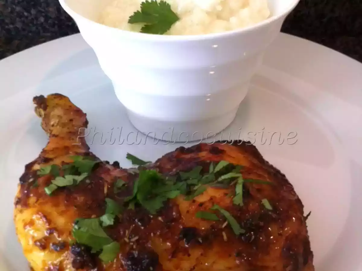 Cuisses de poulet en papillote maison et riz au lait à la cardamome - photo 4