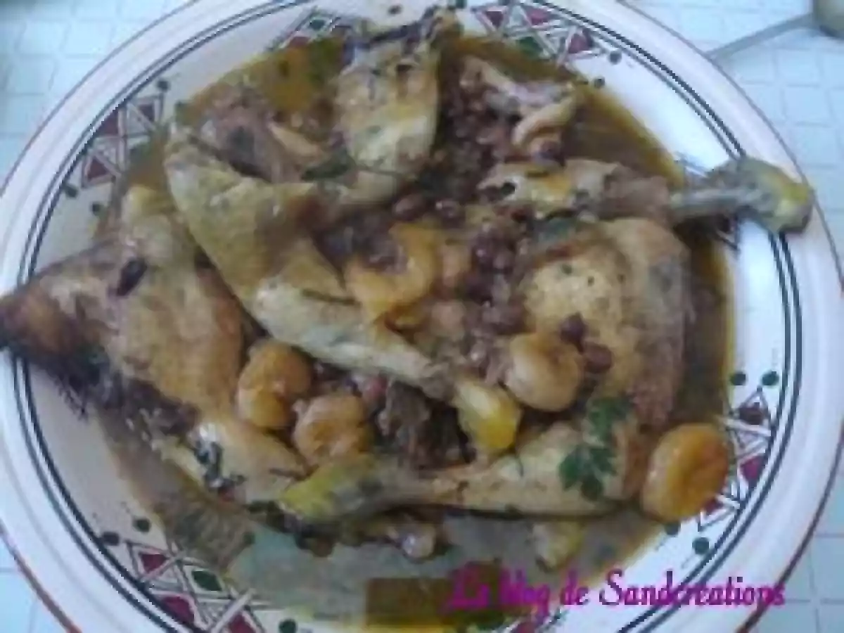 Cuisses de poulet façon tajine