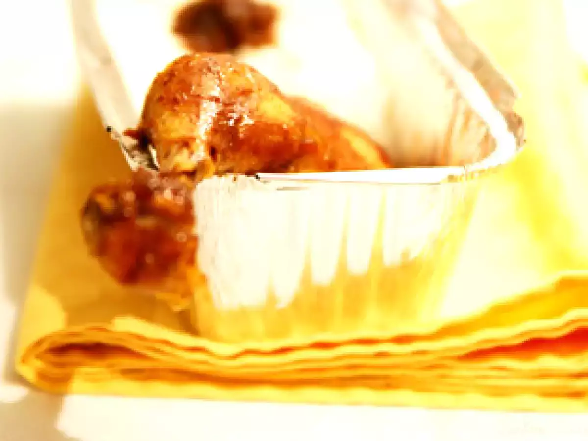 Cuisses de poulet laquées au miel épicé et chutney maison de pommes sur riz parfumé - photo 2