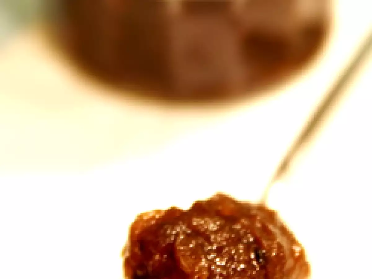 Cuisses de poulet laquées au miel épicé et chutney maison de pommes sur riz parfumé - photo 4