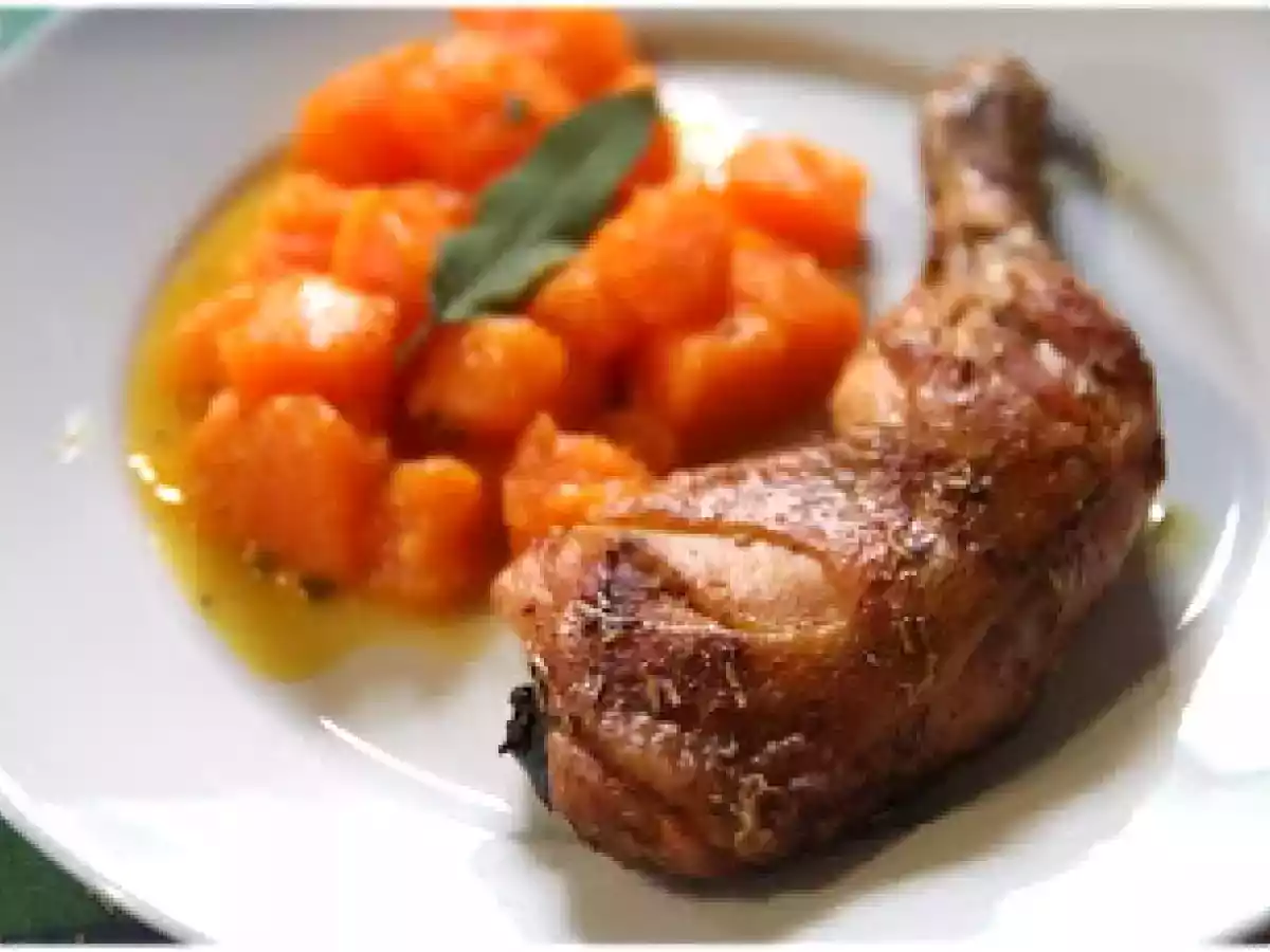 Cuisses de poulet rôties au romarin et courge butternut à la sauge - photo 2