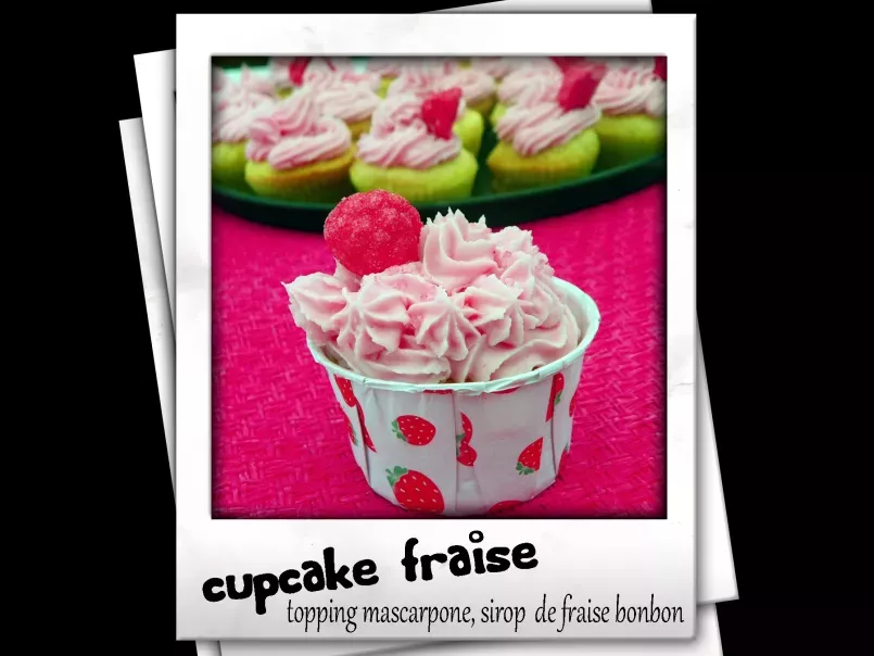 cupcake fraise tagada, photo 1
