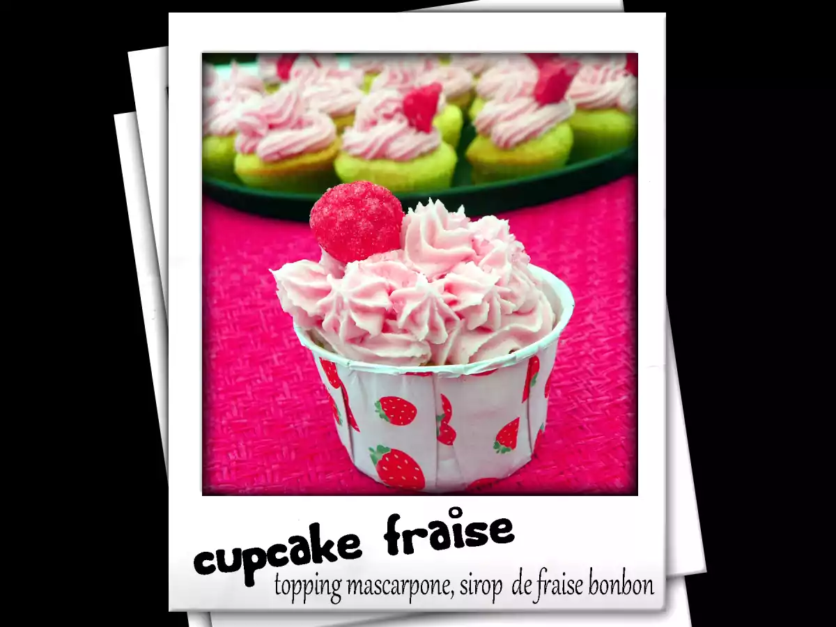 cupcake fraise tagada