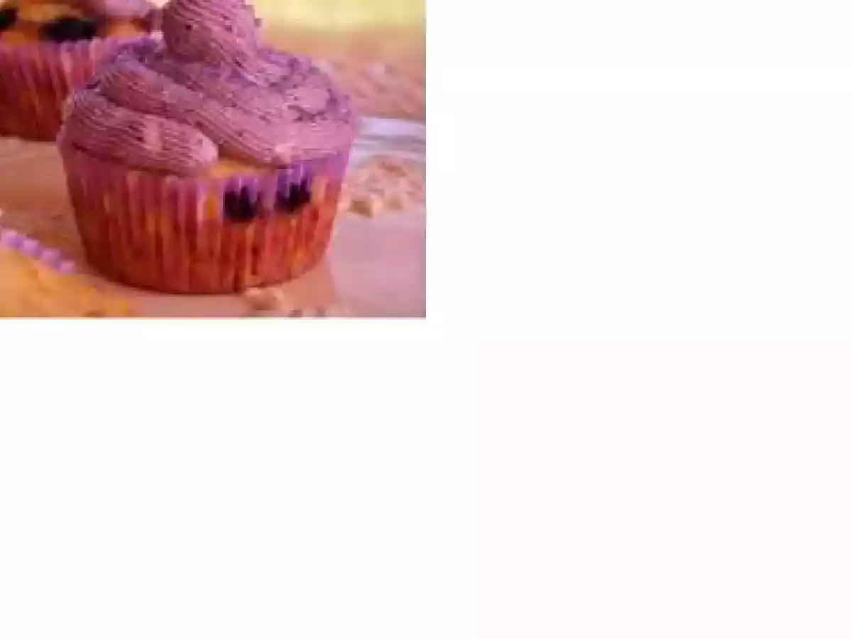 Cupcake miel-Myrtilles