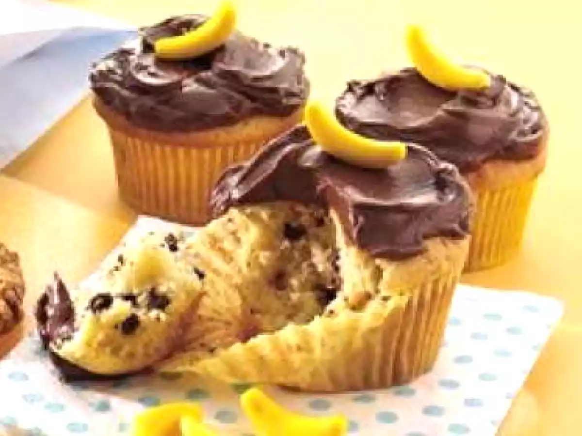 Cupcakes à la Banane et Pépites de Chocolat