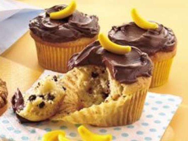 Cupcakes à la Banane et Pépites de Chocolat