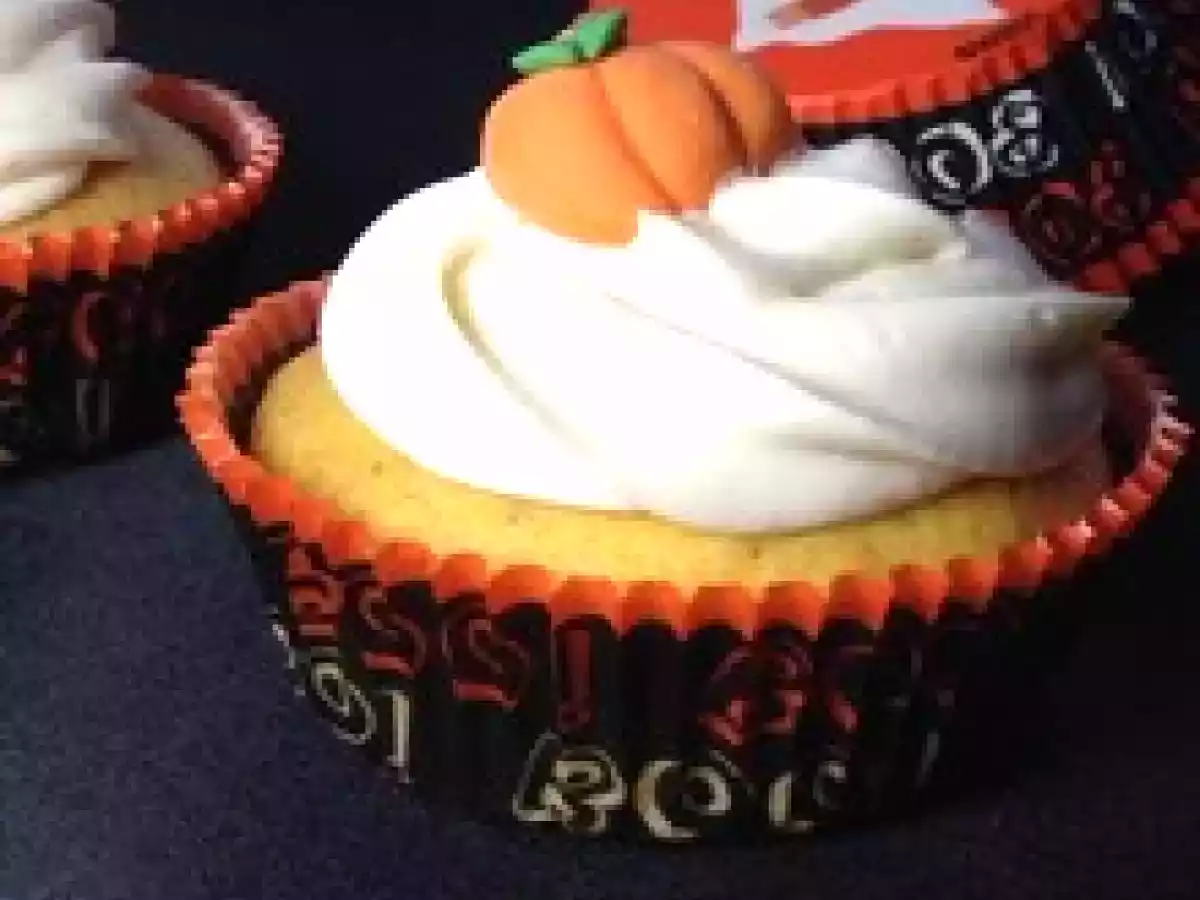Cupcakes au potiron, glaçage fluff