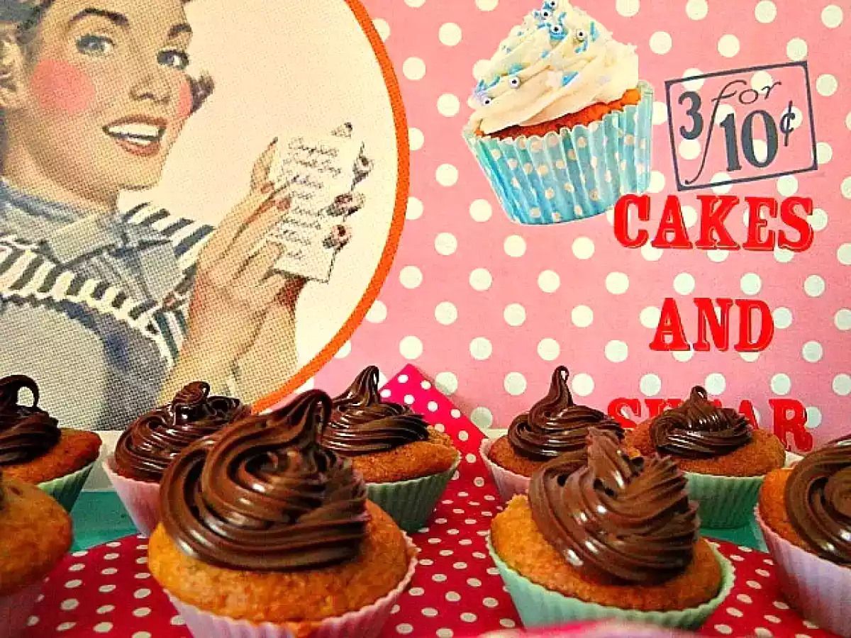 Cupcakes au speculoos glaçage au nutella